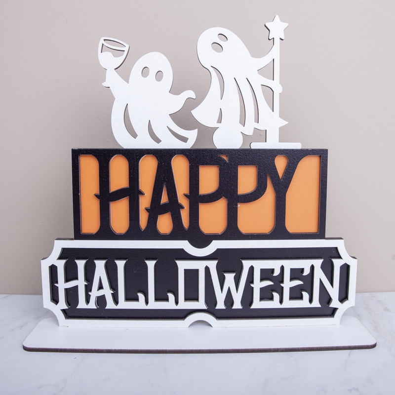 Статуетка Happy HALLOWEEN з привидами