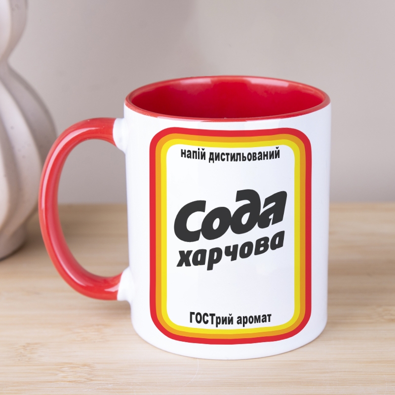 Чашка червона СОДА m003 red, №7416