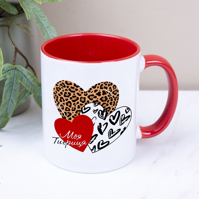 Чашка червона Моя Тигриця m003 red, №7416