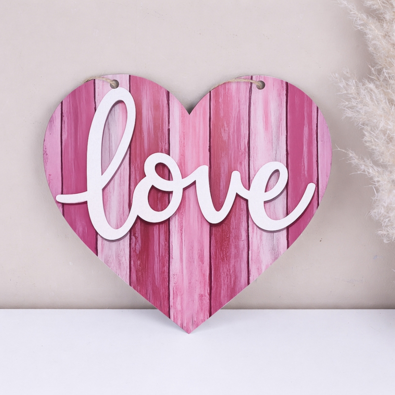 Основа під композиції серце Love Рожева дошка M