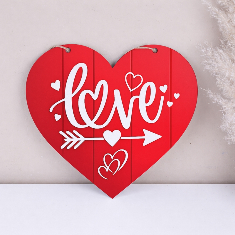 Основа під композиції серце Love Червона дошка M