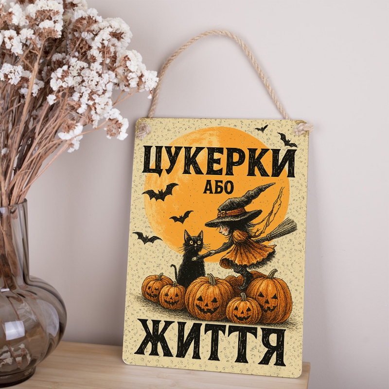 Табличка 34х24 см Цукерки або життя