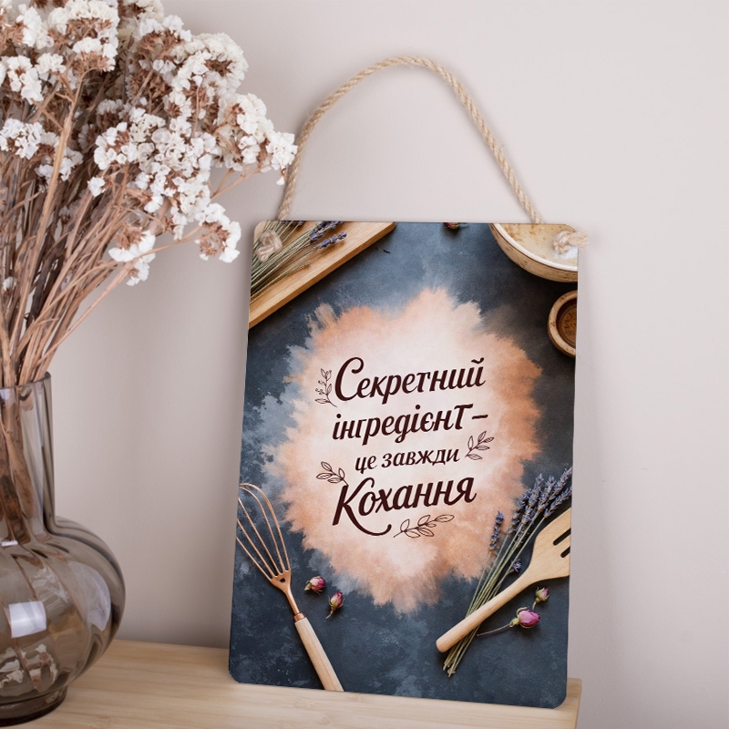 Табличка Секретний інградієнт - це завжди кохання