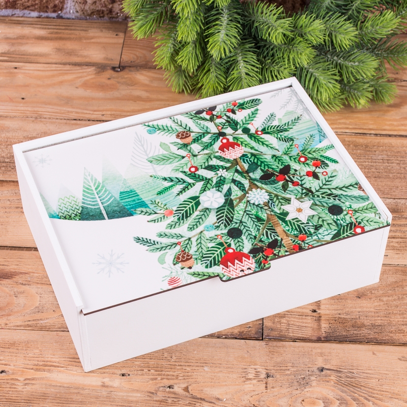 Подарункова коробка прямокутна 23×16×6.5 см «абстрактна ХXL»