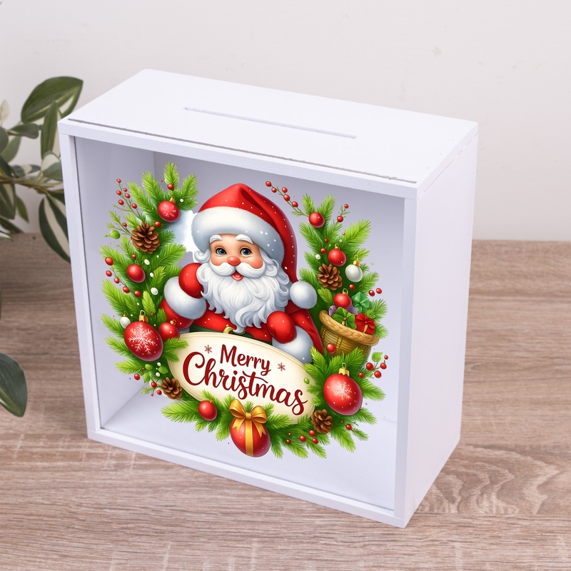 Скарбничка з написом 20×20 см «Merry Christmas»