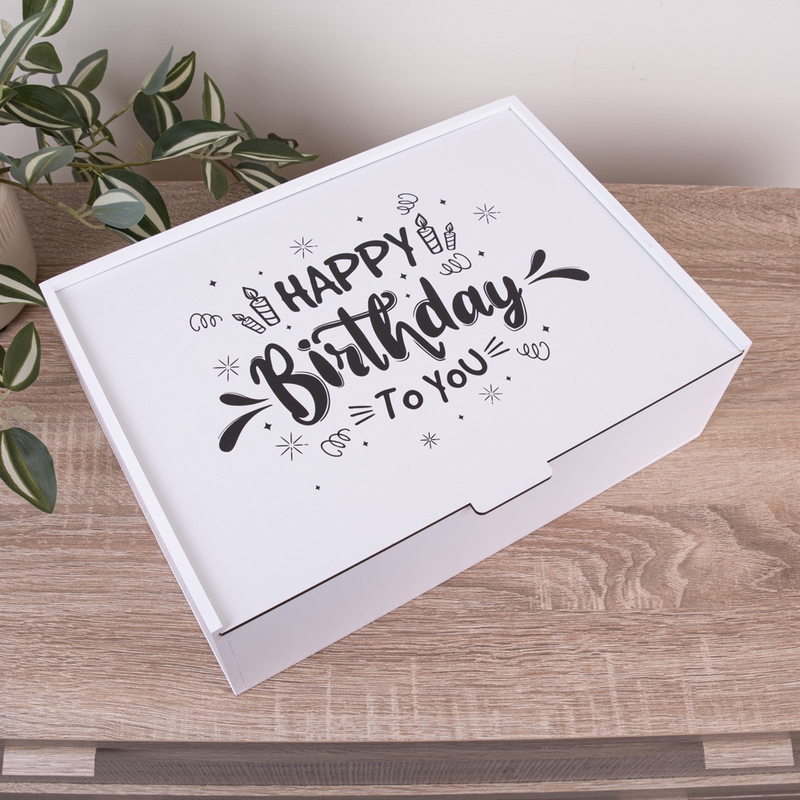 Коробка посилена "Happy Birthday to you"