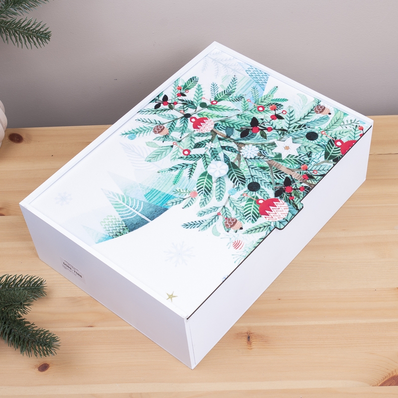 Подарункова коробка прямокутна 23×16×6.5 см «абстрактна ХXL»