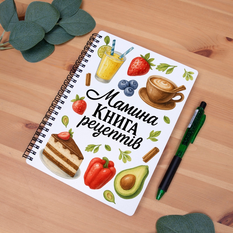 Блокнот Білий Мамина книга рецептів