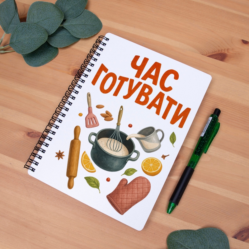 Блокнот Білий Час готувати