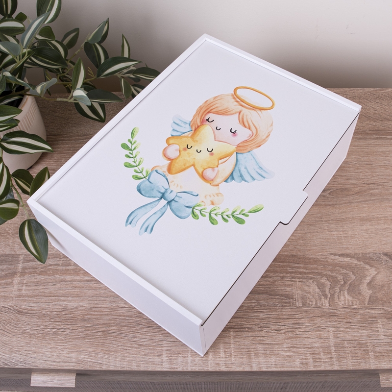 Подарункова коробка прямокутна 23×16×6.5 см «3612 Ангелочок»