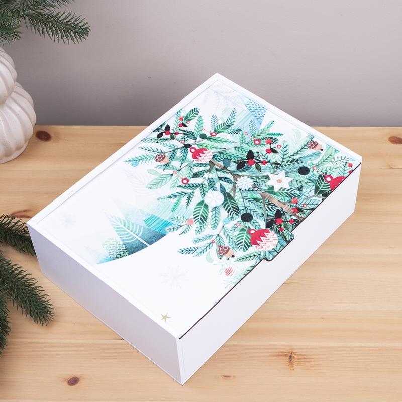 Подарункова коробка прямокутна 23×16×6.5 см «абстрактна ХXL»