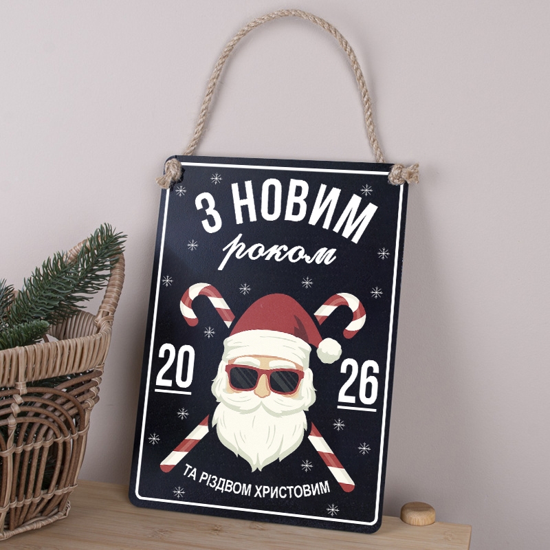 З Новим роком та Різдвом Христовим (Голова Санти)