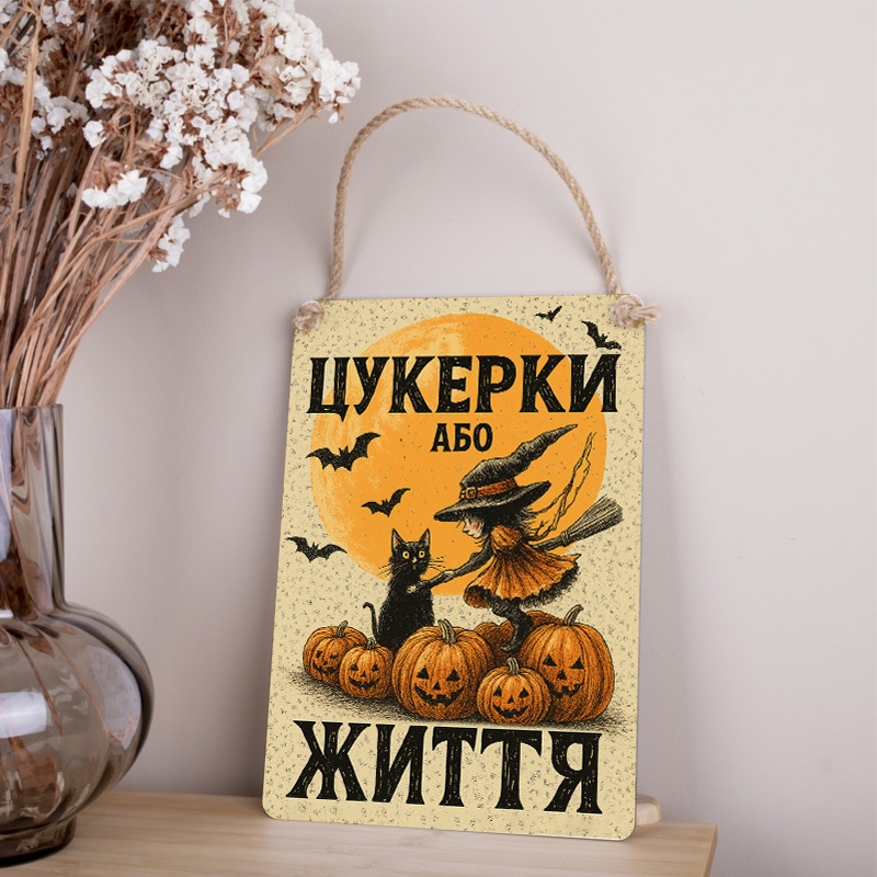 Табличка 30х21 см Цукерки або життя