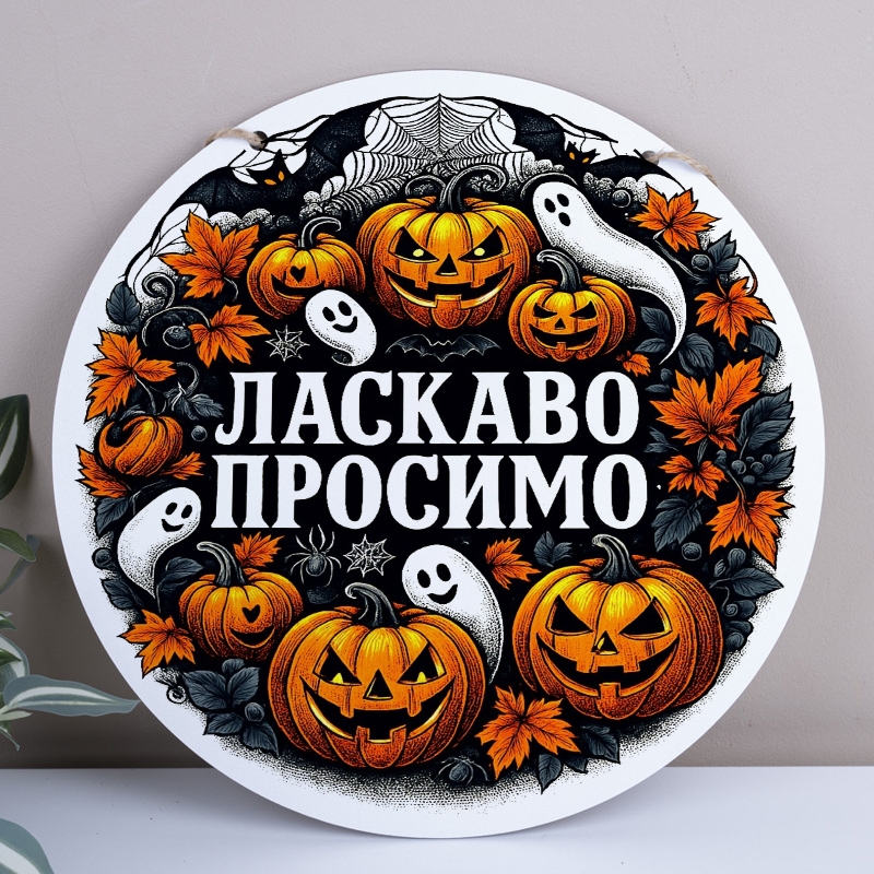 Основа під композиції круг Ласкаво Просимо Хеловін