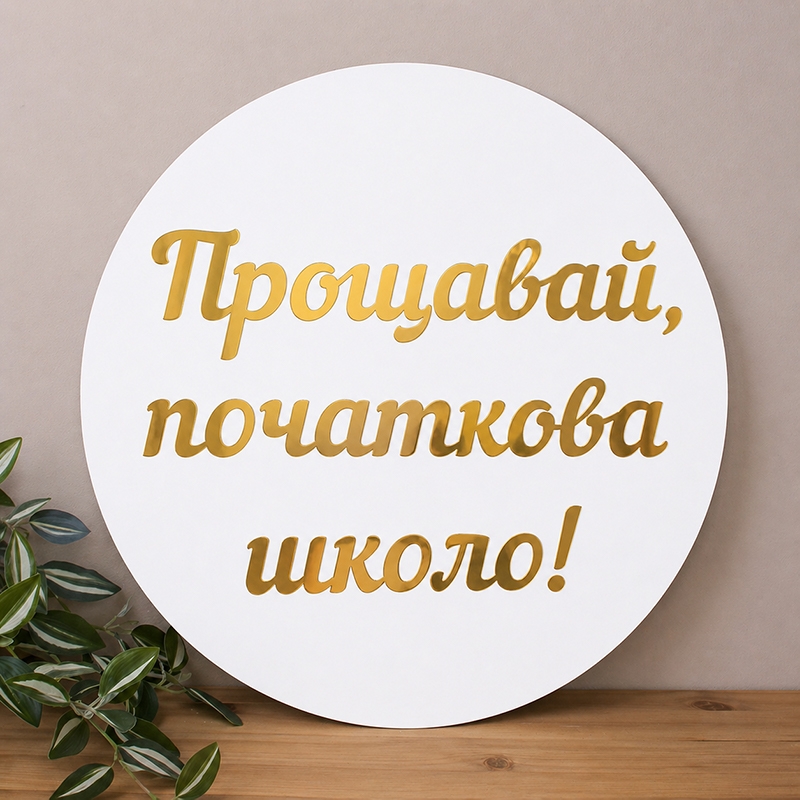 Пано "Прощавай, початкова школо!" 60 см
