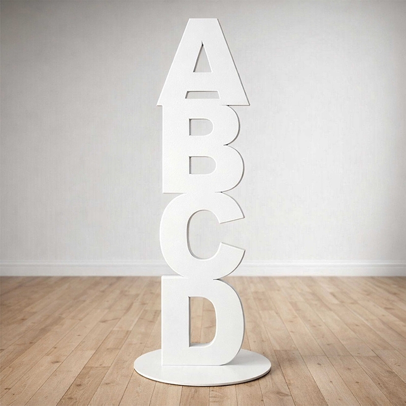 Ростова фігура з МДФ (6 мм), 100 см «ABCD» з вашим логотипом