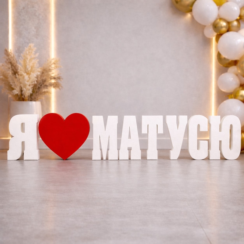 Букви Я МАТУСЮ 47см
