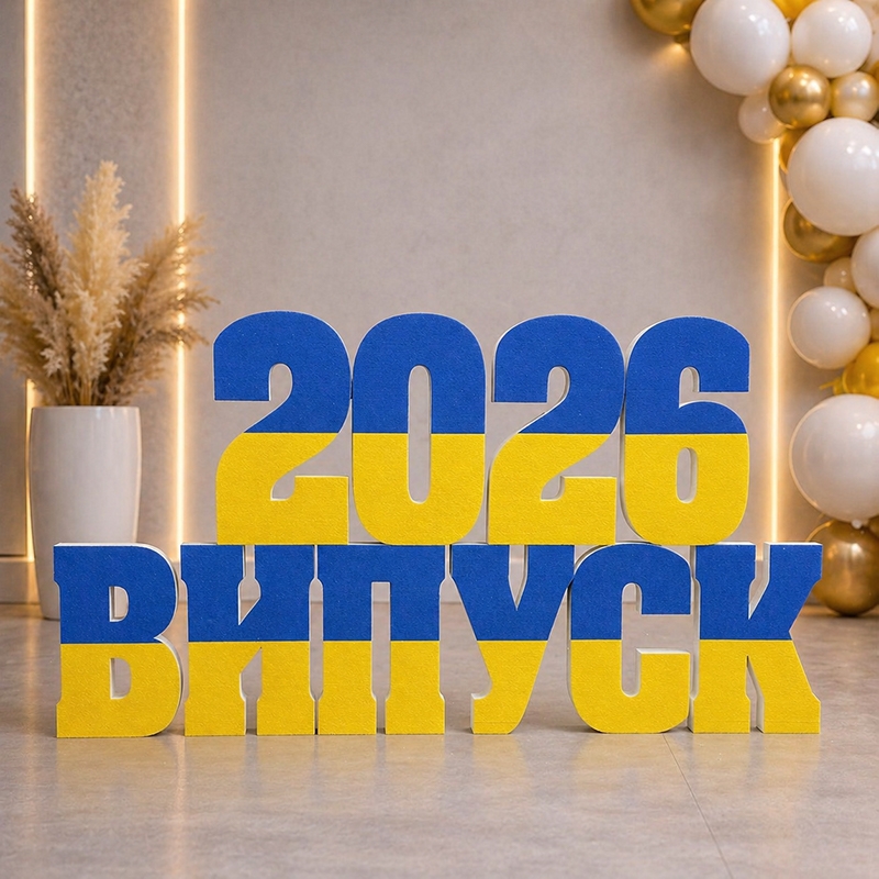 47см  ВИПУСК 2026 Блакитно-жовті