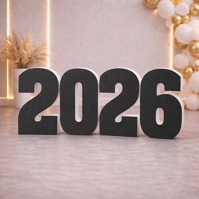 Цифри 2026 58 см з чорні