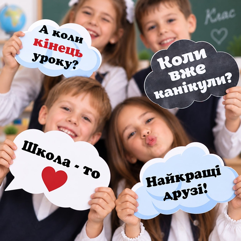 Реквізит для фотосесії різноколірна «Хмаринки Для школи №2»