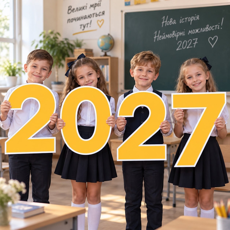 Реквізит для фотосесії «Цифри 2027»