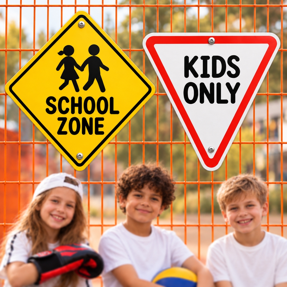 Шкільний реквізит «Kids only School Zone»