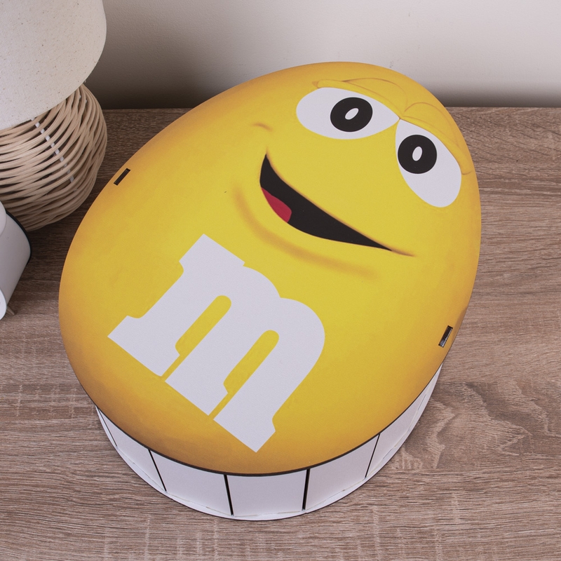 Овальна подарункова коробка Kinder 33×25×10.8 см «Жовтий & '»