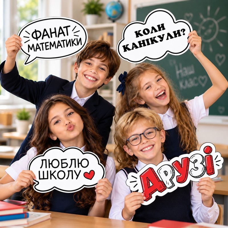 Шкільний реквізит червоного кольору «Друзі червоний»