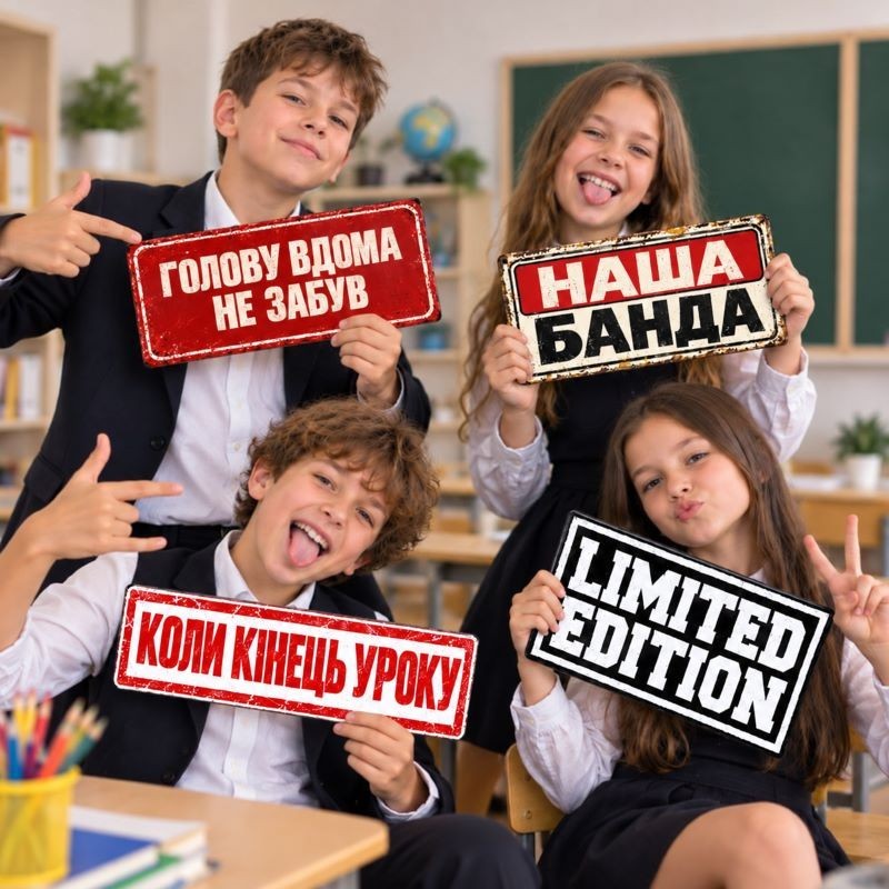 Шкільний реквізит «Голову дома НЕ забув»